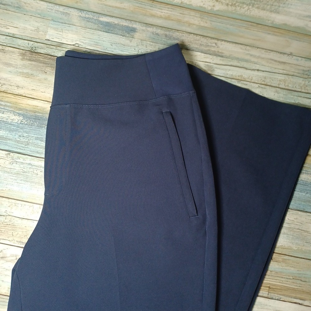 Athleta Womens Blue Endless High Rise Flare Pant Size 10